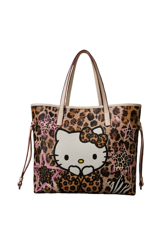 Leopard Kitty Tote Bag